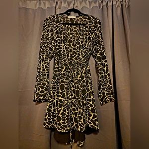 Beautiful Animal Print Wrap Dress